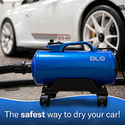 BLO Car Dryer AIR-GT - Quickly Dry Your Entire Vehicle After a Wash - No More Drips, No More Scratches- Adjustable Air Speed - Extra Long Hose - Rotating Wheels