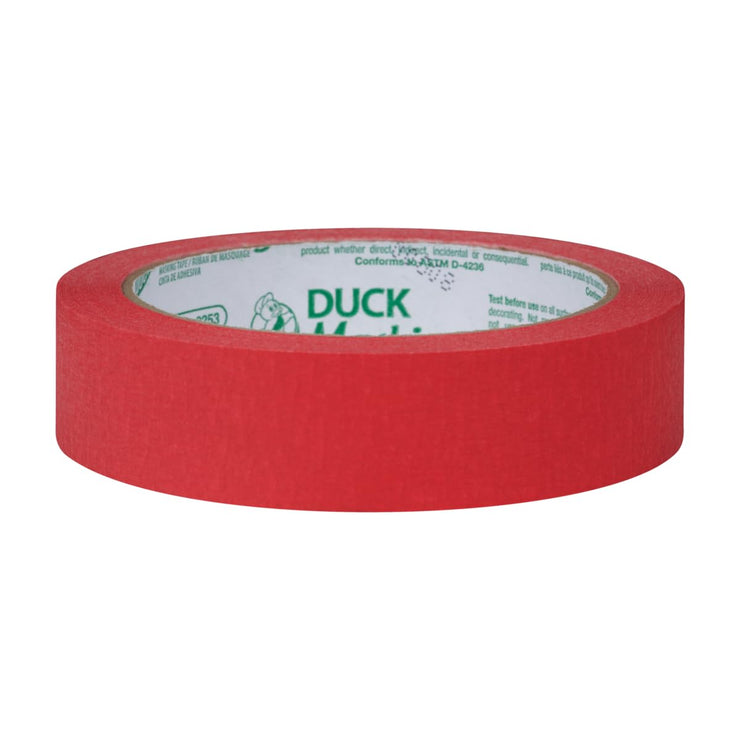 Duck Tape Red Masking Tape 24mm x 27.4m for Crafting, Decorating, Labelling