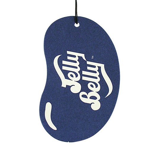 JELLY BELLY TWIN PACK 2D BEAN SWEETS SCENT CAR AIR FRESHENER - BLUEBERRY + VERY CHERRY