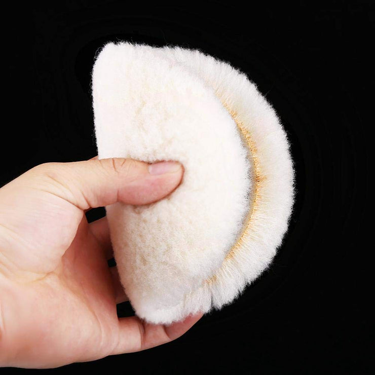 Car Body Wool Polishing Pad, 1 Pc 3-7 Inch Car Soft Wool Polishing Pad Auto Woolen Buffing Waxing Pad Car Polisher Buffer(6&