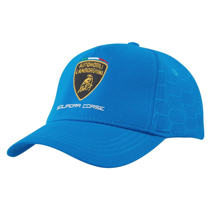 Automobili Lamborghini Blue Baseball Cap Official Merchandise Adjustable Branded Back Buckle