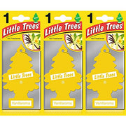 Little Trees Air Freshener Tree LTZ001 Vanillaroma Fragrance For Car Home Boat Caravan - Triple Pack, Vanilla