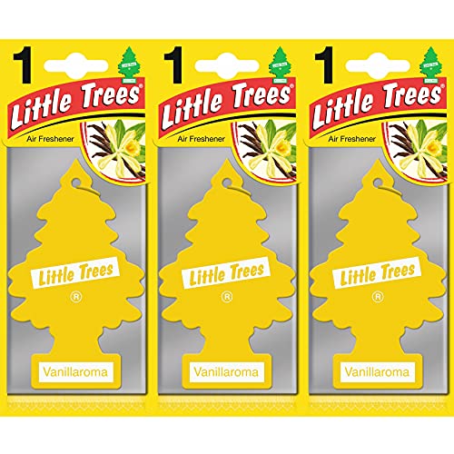 Little Trees Air Freshener Tree LTZ001 Vanillaroma Fragrance For Car Home Boat Caravan - Triple Pack, Vanilla