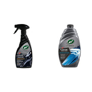 Turtle Wax 53678 Hybrid Solutions Ceramic Acrylic Black Wax 500ml & Hybrid Solutions Ceramic Wash & Wax Car Shampoo 1.42 53340 - Car Cleaner