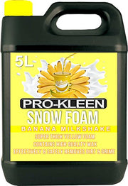 Pro-Kleen 5L Mango Smoothie ORANGE COLOURED Snow Foam with 5 Litre Banana Milkshake Snow Foam – Super Thick, pH Neutral & Non-Caustic Foam – Extremely Powerful & Easy To Use