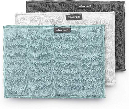 Brabantia Cleaning Pads, Microfibre, Multi-Colour, 17.5 x 23.5 x 0.7 cm