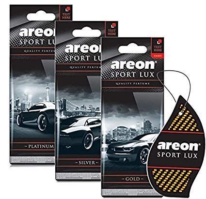 Areon Sport Lux Platinum Car Air Freshener Hanging Pack of 3