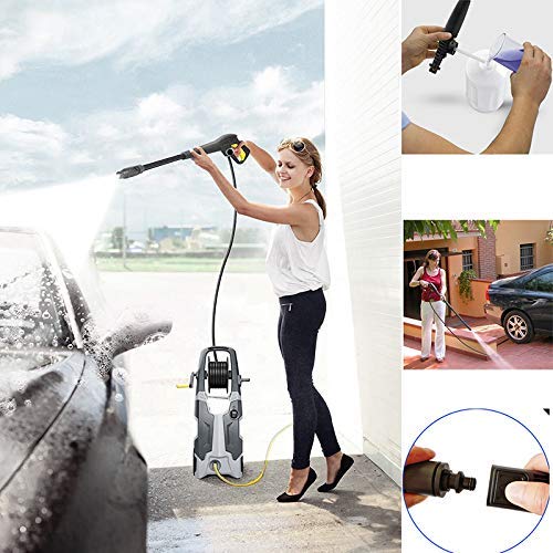 YUET Trigger High Pressure Wash Gun Jet Washer Accessory Kit Quick Connect Release System for Karcher K2 K3 K4 K5 K6 K7 Kärcher & Wand Dirt Lance Spray Nozzle Adjustable Cleaning Cleaner Hose 2100 PSI