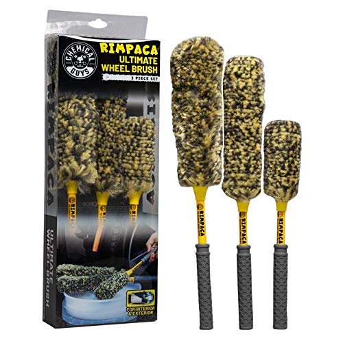 Chemical Guys Rimpaca Ultimate Wheel Brush Set (3pcs) - Ultra Soft Wheel Brush Set!