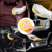 30 Pcs Car Polishing Pads, Car Wax Applicator Pads, Car Waxing Polish Foam Sponge Applicator Pads, Microfiber Soft Cleaning Applicators Pads for Cleaning Polishing Car Auto Vehicle Glass