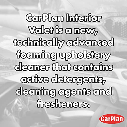 CarPlan Interior Valet Carpet and Upholstery Cleaner - Stain Guard, 400 ml, Black