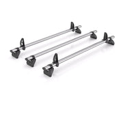 Rhino Roof Rack for Ford Transit Connect 2013+ [Only Suitable for Long (L2) Wheel Base Models] 3 Roof Bars + Loadstops - TA3FL/KLS2