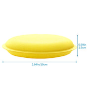 INSPUTOL 12Pcs Car Polishing Pads Polish Soft Foam Applicator Pads Practical Car Polishing Sponge Wax Applicator Sponge for Clean Car Vehicle Auto Glass (Yellow)