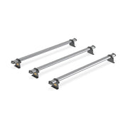 Van Guard Roof Rack for Ford Transit Custom (2013-2024 GEN1) 3 Steel Roof Bars, Loadstops & Rear Ladder Roller [Only Suitable for Standard Roof Models with Twin Rear Doors] - UltiBar Trade