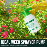 SA Products Pump Action Pressure Sprayer - Weed Killer Sprayer Pump for Fertiliser, Pesticides, Fungicides, Cleaning - Garden Sprayer with Plastic Lance & Carry Strap - Water Spray Bottles - (2 Litre)