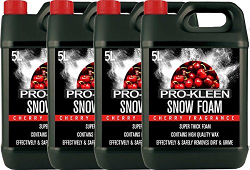 20L of Pro-Kleen Cherry Snow Foam with Wax – Super Thick & Non-Caustic Foam – Extremely Powerful & Easy To Use