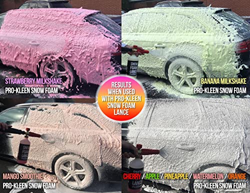 Pro-Kleen Snow Foam – pH Neutral,Super Thick and Non-Caustic – Extremely Powerful & Easy To Use (Pineapple Fragrance, 5L)