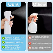 Seamuing 300ml Water Spray Bottle, Continuous Fine Mist Empty Spray Bottle, Misting Spray Bottle Fine Mist Sprayer for Curly Hair Plants Cleaning Barber Face Hairdressing ironing (White)