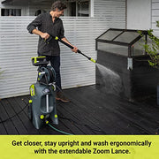 AVA Evolution P80 Pressure Washer, 160 Bar 600 LPH 2800 W, High Power Electric Jet Washer with Foam Cannon, Follow-Me Hose Reel, Zoom Lance, Used for Patios, Cars, Includes Turbo and Vario Nozzles