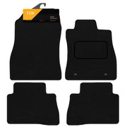 FSW - Tailored Mats - Fits Nissan Juke 2010-2019 - Black Carpet - Anti Slip Mat - Non Slip Car Floor Mat, Fitted With Clips & Granulated Backing - 4 Pc Floor Mat Only