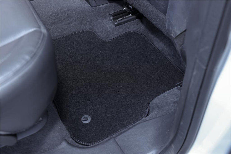 Inex Tailored Car Floor Mat Carpet With Black Edging Standard Black 4 Pieces 108-2379