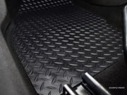 Car Mats for Toyota RAV4 2019+ Tailored Fit Rubber Floor Mat Set Accessory Black Custom Fitted 4 Pieces with Clips - Anti-Slip Backing, Heavy Duty & Waterproof