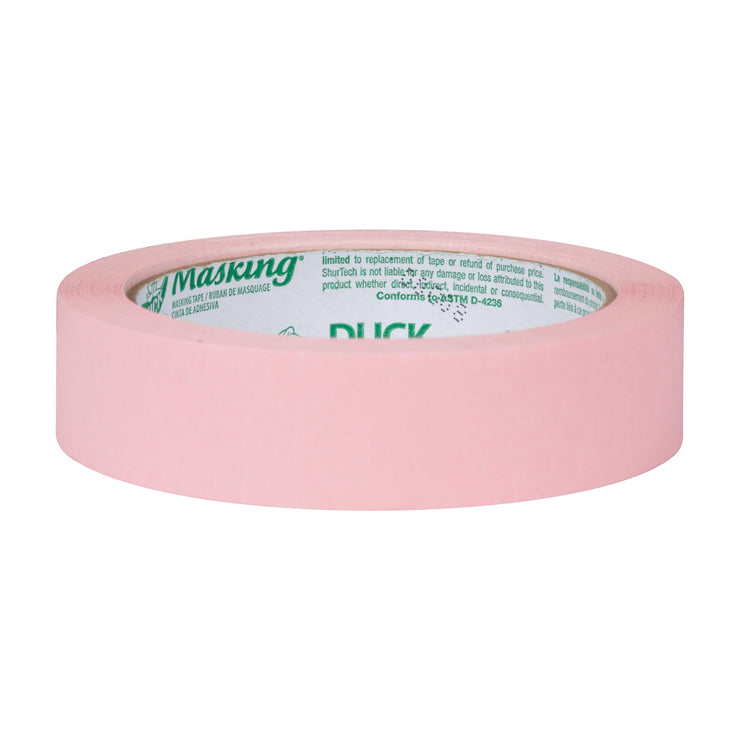 Duck Tape Light Pink Masking Tape 24mm x 27.4m for Crafting, Decorating, Labelling