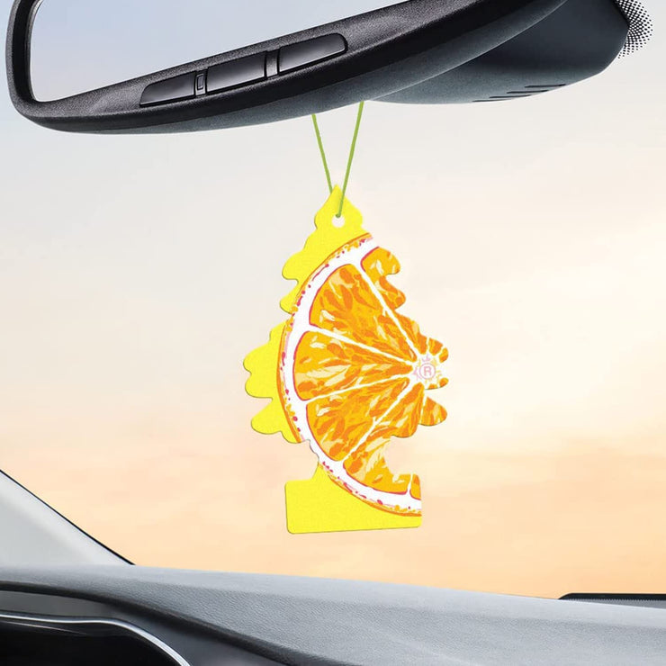 Little Trees Car Air Freshener | Hanging Paper Tree for Home or Car | Sliced | 6 Pack