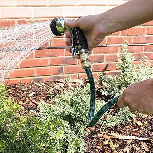 MantraRaj Reinforced Flexible Pressure Washer PVC Hose Pipe Watering Spray Gardening Gun Hosepipe Reel Plants for Home, Garden, Patio & Car Cleaning Outdoor (50FT)