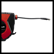 Einhell TC-PH 150 Compressed Air Hose Reel (Hose Length 15 m + 1.5 m Connection Hose, Hose Inner Diameter 9 mm, Max. Operating Pressure 16 Bar, Includes Wall Bracket)