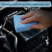 Car Wash Sponge, Microfibre Wax Applicator Pads 8pcs Car Detailing Sponges 12x8x4cm Washable Soft Foam Application Pads for Polish