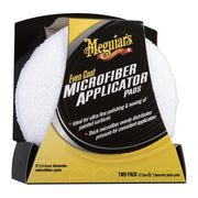 Meguiar's X3080EU Even Coat 5 Inch Microfibre Reusable Applicator Pads (2 Pack) for Hand Applying Compounds, Polishes and Leather Cleaners