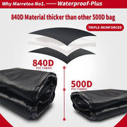 Marretoo Car Roof Bag, 21 Cubic Feet Large Roofing Cargo Carrier Bags Waterproof Soft Rooftop Luggage Storage Box for Any Cars with Roof Rack/Rails/Bars, includes Anti-Slip Mat