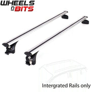 Integrated Railing Roof Rack 107cm Areo Dynamic Aluminium Bars Compatible with Hyundai Lexus