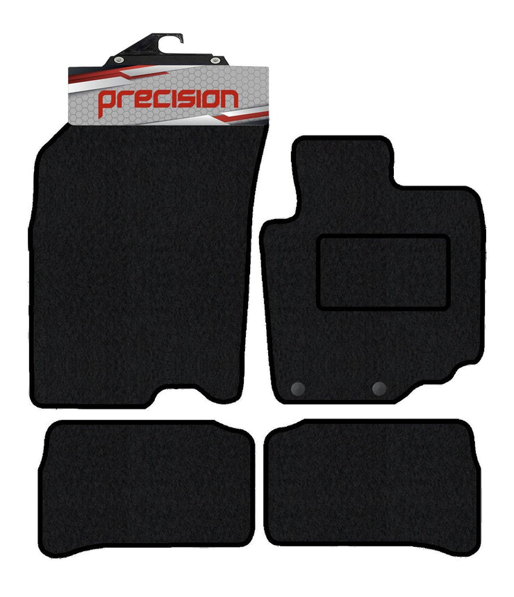 Precision - Tailored Car Mats - Intended for Suzuki Vitara 2015-2022 MK4-4 Piece Set - Non-Slip Floor Mats - Black Carpet - Black Binding - Fittings Clips - SFP