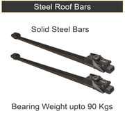 Shield Autocare Steel Roof Bars Universal Lockable Anti Theft Car Roof Bars For Cars With Raised Running Rails Locking Roof Bar with 2 keys