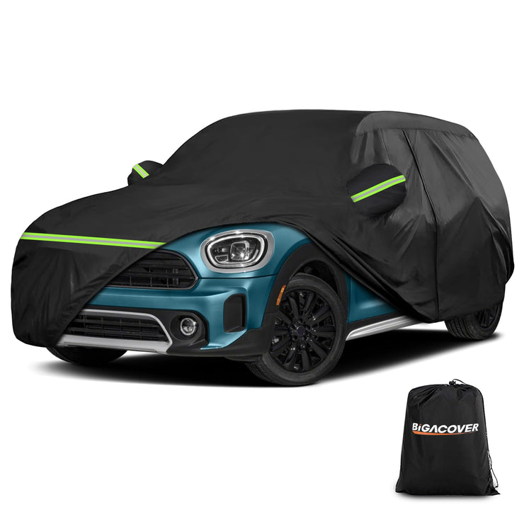 Full Car Covers for 20014-2024 Mini Cooper/Cooper S/Hardtop/Clubman/Countryman 4 Door, Car Cover Waterproof Heavy Duty All-Weather Protection with Door Zipper & Storage Bag