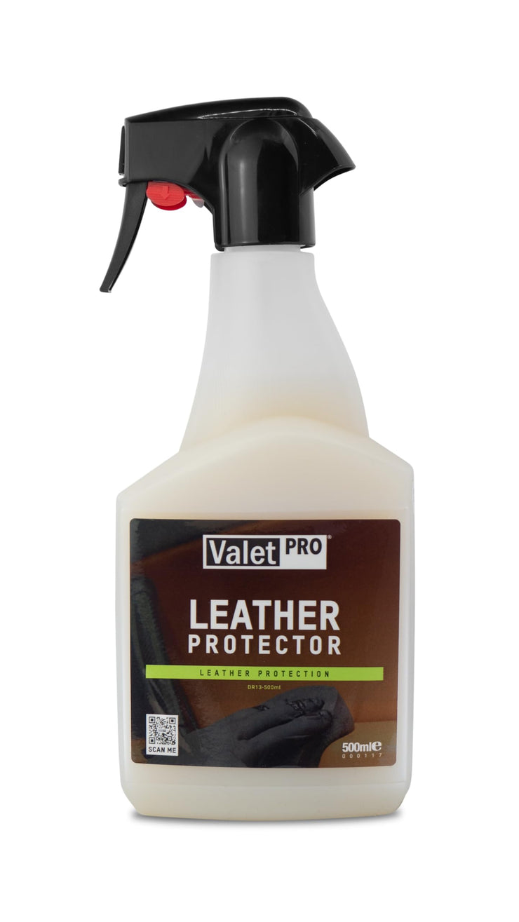 ValetPRO Leather Protector - Repels water and dirt, protecting the leather and making future cleaning jobs easier - 500ml