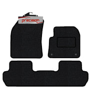 Precision - Tailored Car Mats - Intended for Peugeot 3008 2017-2022 - 4 Piece Set - Non-Slip Floor Mats - Black Carpet - Black Binding - Fittings Clips - SFP