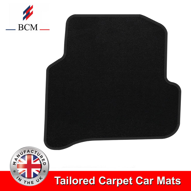 BCM - Tailored Car Floor Mats - Fabia 2015-2021 - Black Carpet - Anti Slip Mat - Non Slip Car Floor Mat, Fitted With Clips & Granulated Backing - 4 Pc Floor Set Only