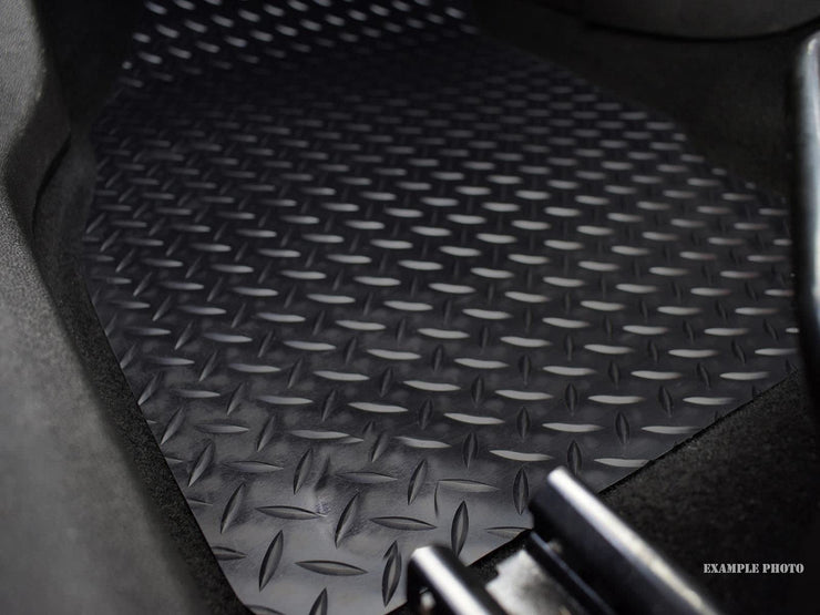 Car Mats For Mini F56 3 Door 2014+ Tailored Fit Black Rubber Floor Set 4 Pieces Anti-Slip, Heavy-Duty & Waterproof