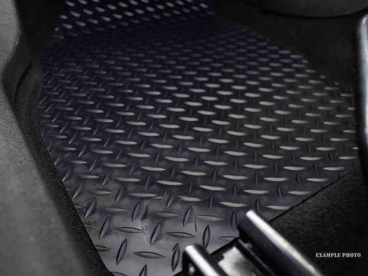 Car Mats for VW ID.3 2019 Onwards Tailored Fit Rubber Floor Mat Set Accessory Black Custom Fitted 4 Pieces with Clips - Anti-Slip Backing, Heavy Duty & Waterproof