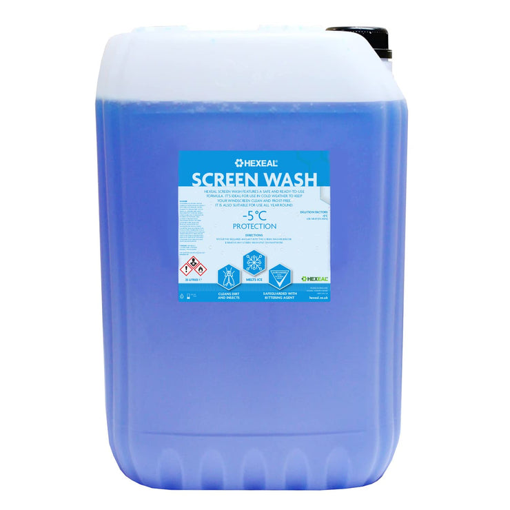 Hexeal Screenwash -5⁰C | 25L | All Seasons Screenwash Effective To -5⁰C