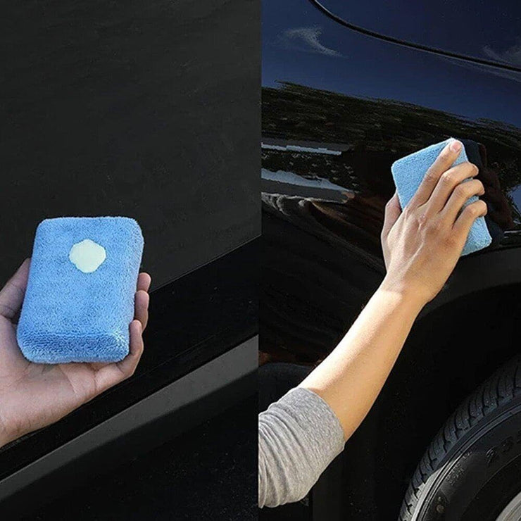 Car Wash Sponge, Microfibre Wax Applicator Pads 8pcs Car Detailing Sponges 12x8x4cm Washable Soft Foam Application Pads for Polish