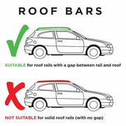 Aluminium Roof Rack Wide & Flat Bars