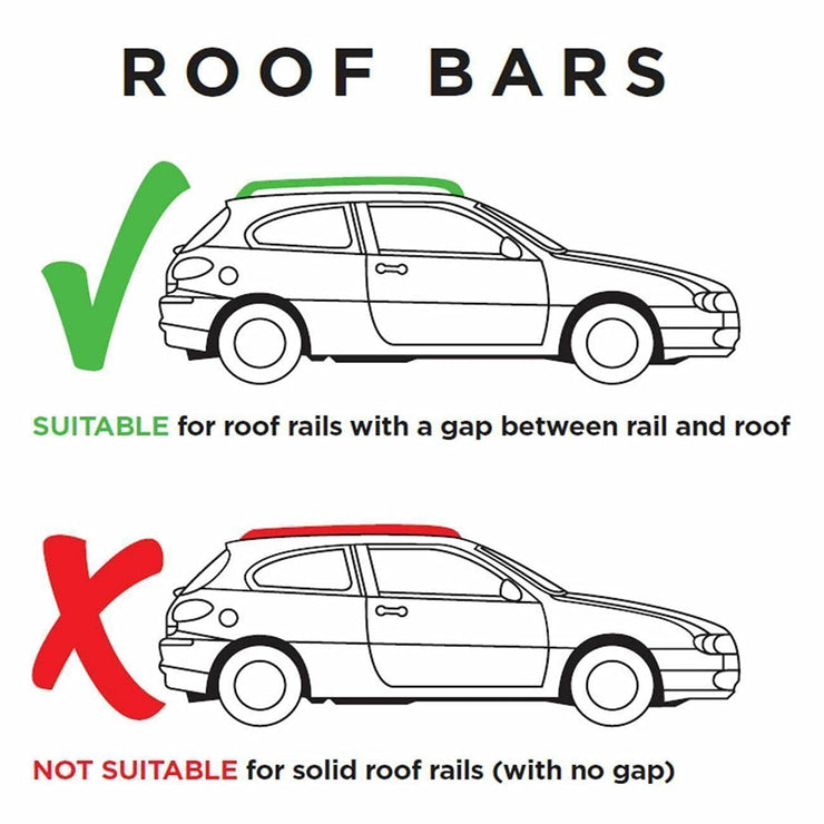 Aluminium Roof Rack Wide & Flat Bars