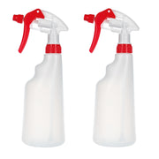 TEC Spray bottles 600ml UK Made for professional cleaning empty detailing plastic squirty sprayer clear refillable recyclable HPDE products Red trigger 28/400mm Water (2)