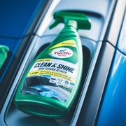 Turtle Wax Clean & Shine Total Exterior Detailer 500ml- Dirt-Locking Polymer Technology, Scratch-Free Clean, Wax Enriched & Protective Finish. Removes Light Dust & Dirt from Multiple Surfaces.