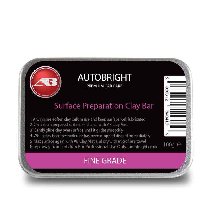 Autobright Pre Cleaning Car Wax Fine Clay Bar 100g Smooth Finish Detailing