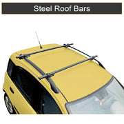 Shield Autocare Steel Roof Bars Universal Lockable Anti Theft Car Roof Bars For Cars With Raised Running Rails Locking Roof Bar with 2 keys